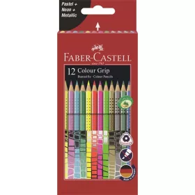   Faber-Castell Grip 12 db neon/pasztell/metál színesceruza készlet