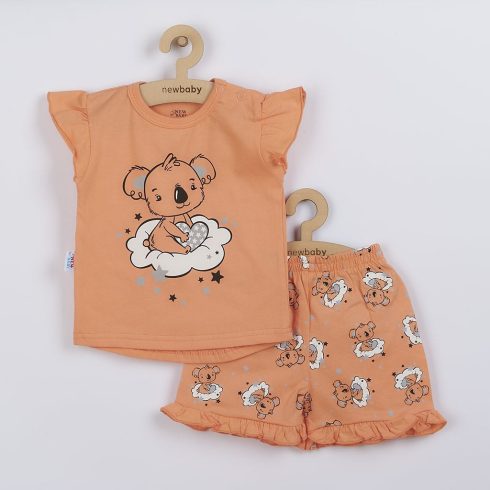 Gyermek nyári pizsama New Baby Dream lazacszín