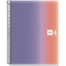   Miquelrius Aurora Provence A4 4x30 lap PP kockás spirálfüzet