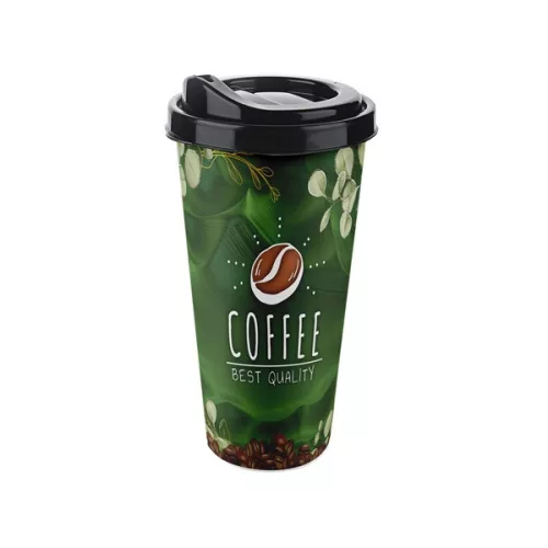 Ceașcă de cafea IRIS BIG COFFEE CUP cu capac 650ml AP-9220