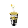 Pahar IRIS CUTE cu pai 400ml AP-9127