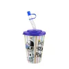 Pahar IRIS CUTE cu pai 400ml AP-9127