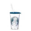 Pahar IRIS LIMESHAKE BUBBLE cu capac, pai 700ml AP-9449