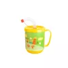 Cană IRIS FUNNY cu capac, pai 350ml AP-9484