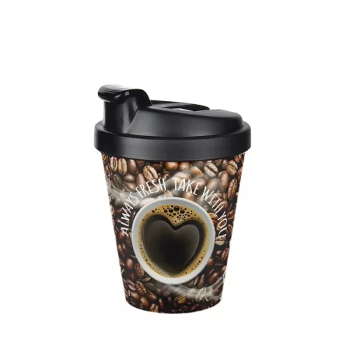 Pahar termic IRIS MOTTO cu capac 400ml AP-9221