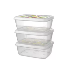 Set de 3 cutii de depozitare IRIS ARIA, 3x850ml AP-9257