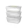 Set de 3 cutii de depozitare IRIS ARIA, 3x850ml AP-9257
