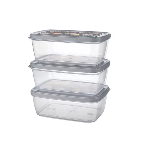 Set de 3 cutii de depozitare IRIS ARIA, 3x850ml AP-9257