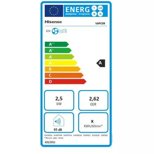 Prenosná klimatizácia Hisense VAPC09 s výkonom 2,5 kW