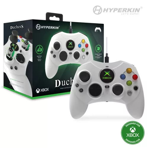Hyperkin M01618-WH Duchess Xbox Series|One/Windows 11|10 Xbox liszenszelt vezetékes fehér kontroller