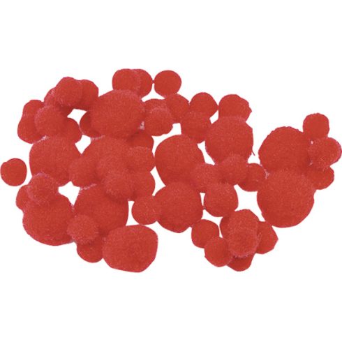 Knorr Prandell piros 8-20 mm 100 db/csomag pompom