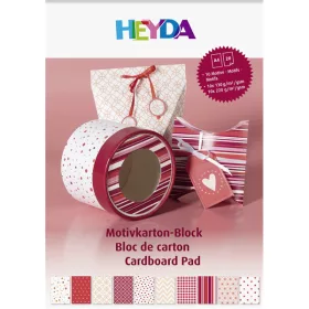 Heyda crveni set kartona A4, 20 listova