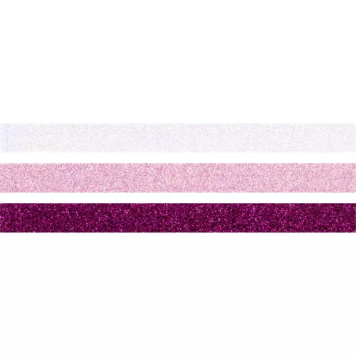 Heyda Pink 3 db glitteres ragasztószalag