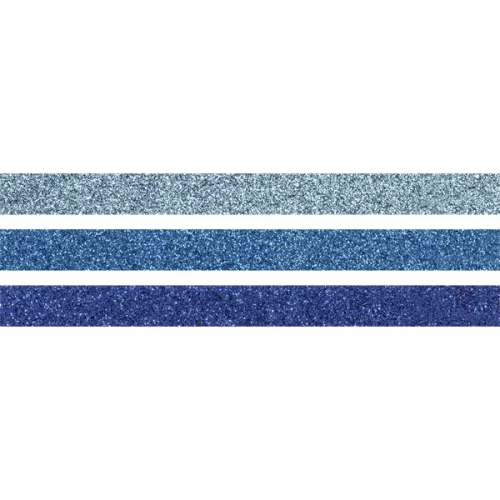 Heyda Blue 3 db glitteres ragasztószalag