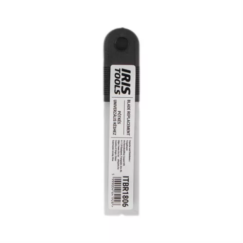 IRIS TOOLS ITBR1806 10db pótkés univerzális késhez 18mm, 0,6mm, fehér