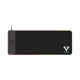   Ventaris VMP911-SXXL Quasar Fibra RGB világítású egérpad vezeték nélküli töltővel textil-gumi 800 x 300 x 4mm