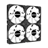 RAIDMAX X-AIR 4ks 120mm RGB čierny ventilátor