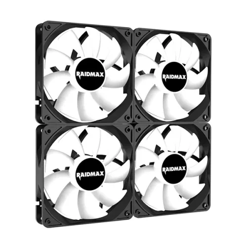 RAIDMAX X-AIR 4ks 120mm RGB čierny ventilátor