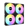 RAIDMAX X-AIR 4ks 120mm RGB čierny ventilátor