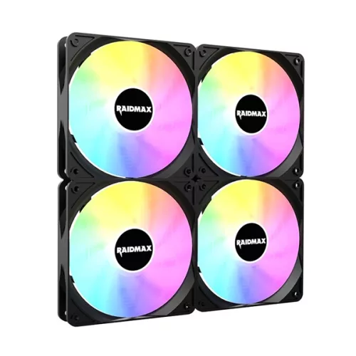 RAIDMAX X-AIR 4ks 120mm RGB čierny ventilátor