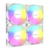 RAIDMAX X-AIR 4ks 120mm RGB biely ventilátor