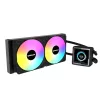 RAIDMAX LM240 240mm ARGB+LCD schwarzer wassergekühlter Prozessorkühler