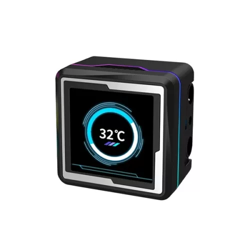 RAIDMAX LM240 240mm ARGB+LCD schwarzer wassergekühlter Prozessorkühler