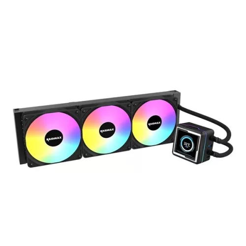 RAIDMAX LM360 360mm ARGB+LCD čierny vodou chladený chladič procesora