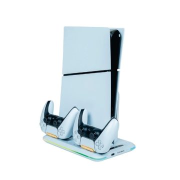   Nacon 2809190 PS5 Slim függőleges állvány és töltőállomás