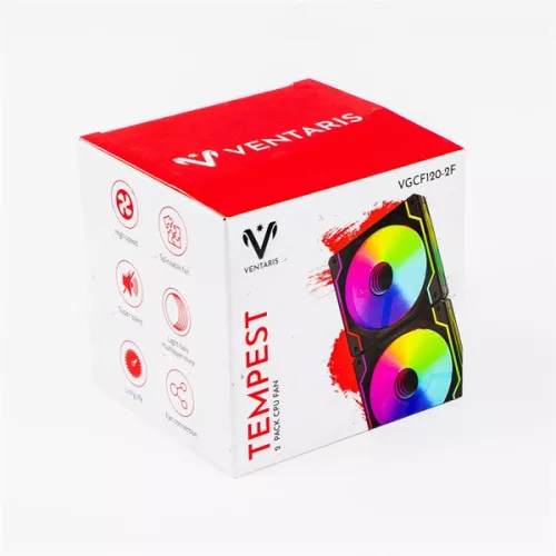 Ventaris VGCF120-2F Tempest RGB Computerlüfter 2/CS