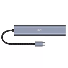   Iris IH6-22 6in1 (3xUSB/1xLAN/1xHDMI/1xDP-USB-C 100W) Dokkoló
