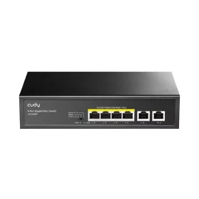   CUDY GS1006P 1x 10/100/1000(PoE+/PoE)+3x 10/100/1000(PoE)+2x gigabitni uplink, 60W PoE preklopnik