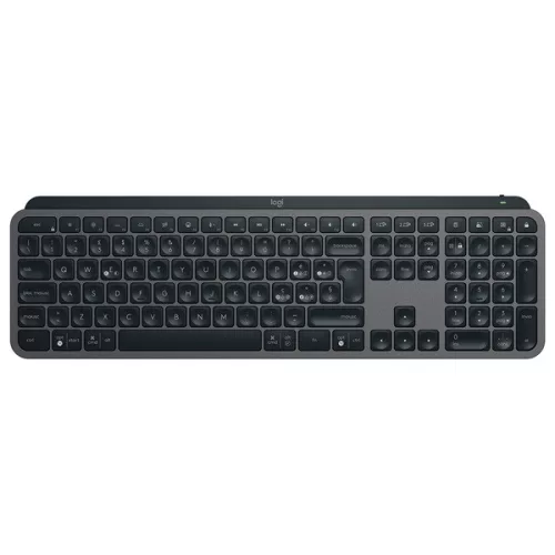 Logitech MX Keys S lézergravírozott magyar kiosztású grafitszürke vezeték nélküli billentyűzet