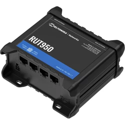 Teltonika RUT950 3x10/100Mbps LAN 2xminiSIM WiFi 4G/LTE CAT4 Vezeték nélküli ipari router
