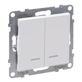   Legrand 721115 Suno 105 fehér jelzőfényes csillárkapcsoló