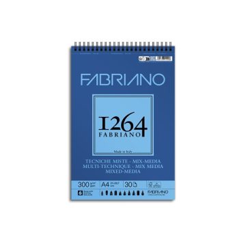   Fabriano 1264 Mixed Media 300 g A4 30 lap spirál rajz- és vázlattömb