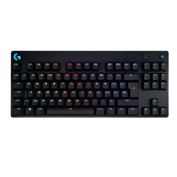   Logitech G Pro lézergravírozott magyar kiosztású fekete gamer billentyűzet (GX Blue Clicky switch)