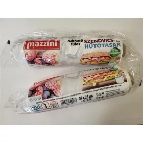   Pungi termoizolante și sandvișuri MAZZINI cu legătură, 3L (32x25cm), 100 buc/rolă
