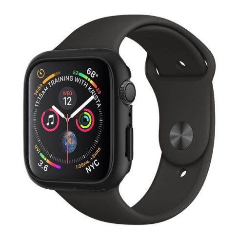 Spigen Thin Fit Apple Watch S4/S5/S6/SE 40mm Fekete tok