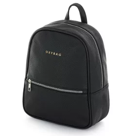 Oxybag Lederrucksack Dixy für Damen, schwarz