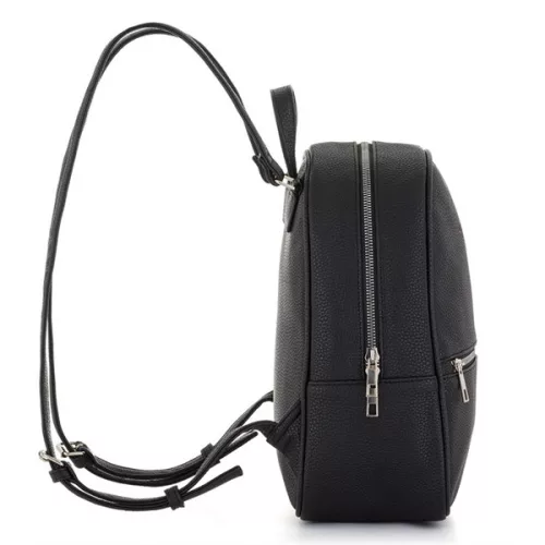 Oxybag Lederrucksack Dixy für Damen, schwarz