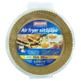   MAZZINI 103056 Prémiová fritéza na horúci vzduch okrúhla/20 cm/50 ks/balenie papiera na pečenie
