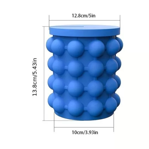 Tavă pentru cuburi de gheață din silicon IRIS KT-567 cu capac