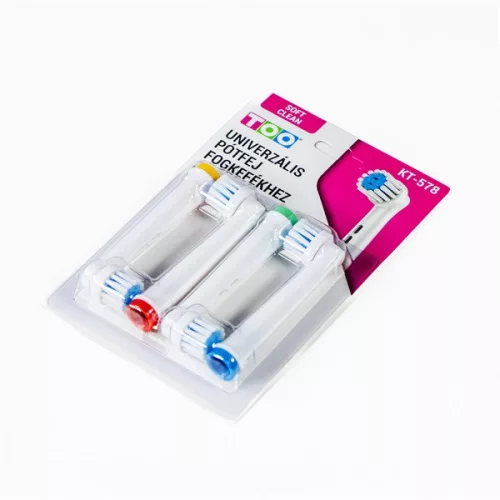 TOO KT-578 Univerzálna náhradná hlavica s mäkkými štetinami pre zubné kefky kompatibilná s ORAL-B