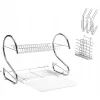 TOO KT-582 Suport metalic pentru vase de bucătărie MIDI cu două niveluri, 25x52x38cm