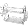 TOO KT-582 Suport metalic pentru vase de bucătărie MIDI cu două niveluri, 25x52x38cm