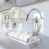 TOO KT-582 Suport metalic pentru vase de bucătărie MIDI cu două niveluri, 25x52x38cm