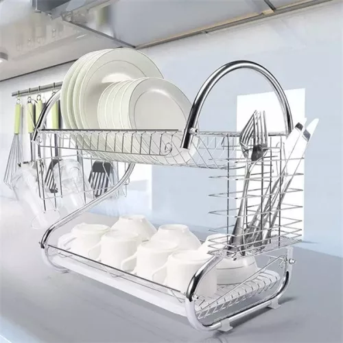 TOO KT-582 Suport metalic pentru vase de bucătărie MIDI cu două niveluri, 25x52x38cm