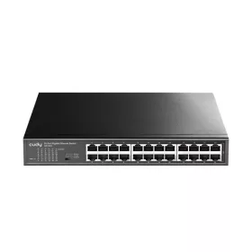   CUDY GS1024 24-portni gigabitni preklopnik, VLAN/Extend način rada, metalno kućište, crni stolni preklopnik