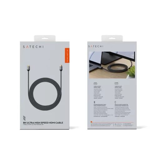 Satechi ST-8KHC2MM 2m 8K HDMI kábel čierny